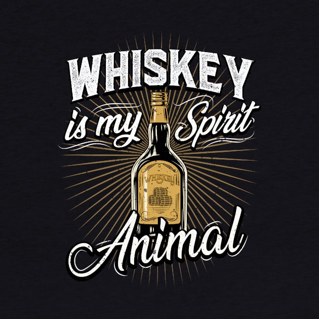 Whiskey Is My Spirit Animal by Kelleh Co. 